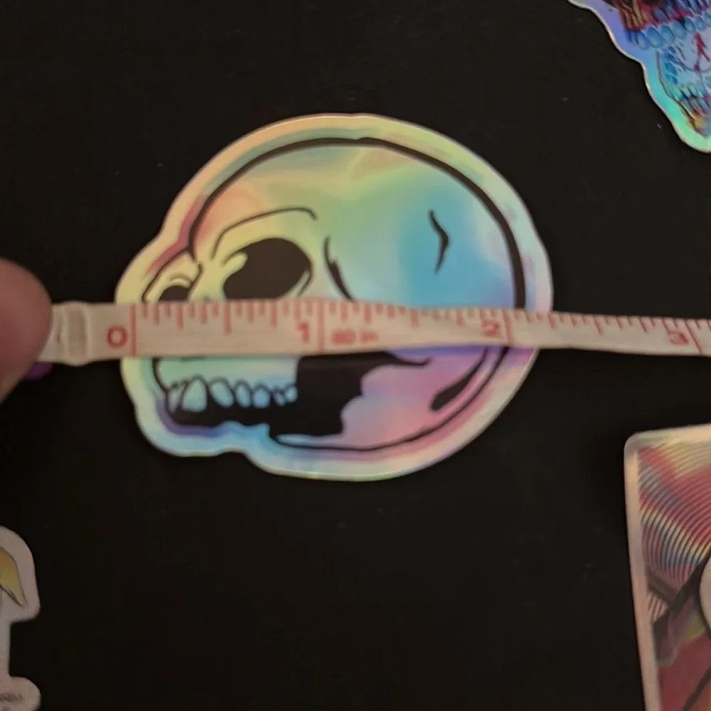 Holographic skull stickers/decals